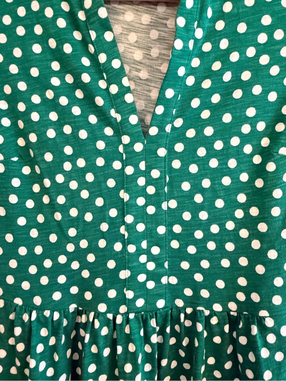 Boden Green Polka Dot Fit & Flare Dress Size 4 - Picture 9 of 9